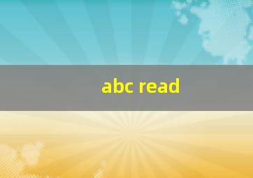 abc read